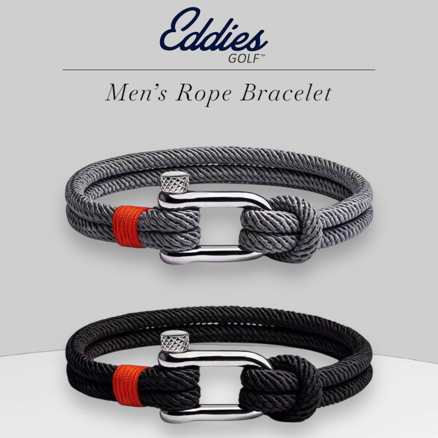 Men's Rope Shackle Buckle Bracelet